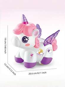 Electric Stunt Spinning Unicorn Toy, Rechargeable With Music & Lights, Cartoon Animal Shaped Toy For Girls,Toys For Kids Kids Toys Fidget Toys Fidget Toys For Kids Travel Toys,Sensory Toys Boys Toys Toys For Girl Games,Toys For Girl,Boys Toys - Multicolor - View 8