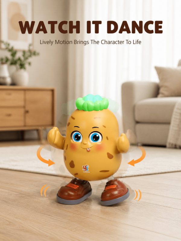 Enlightenment Music Carrots Toy,Interactive Dance Patatos Toy With Music,Toys For Children Ages 2 & Up,Musical Dancing Crawling Baby Toy,Kids Toys,Toys,Toddler Toys,Tummy Time Toys,Baby Toys For Girls,Toys For Boy,Travel Toys,Sensory Toys,Outdoor Toy