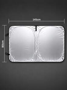 1/3pcs Car Sun Visor: This Reflective Sun Visor Provides Optimal Protection For Your Vehicle Interior Highly Efficient Light Refracting Function To Quickly Cool The Interior And Prevent Interior Aging.Car Radiator Protection Net - Multicolor - View 2