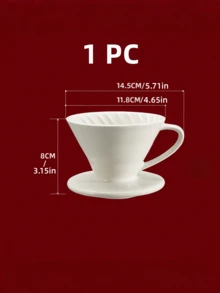 Cirelle Ceramic Pour-Over Coffee Dripper - Conical Filter Funnel, Manual Brewing Cone For Home Barista, Housewarming & Holiday Gift - Multicolor - View 10