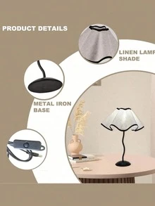 Single Usb Powered Retro Creative Nightlight, Fashionable Minimalist Decorative Lamp, Suitable For Bedroom, Bedside Table, Desk - USB Powered Desk Lamp - View 6