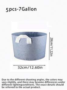 1-5个装 1-10加仑 加厚加厚无纺布多用途植物种植袋，带提手，适用于室内外园艺，种植蔬菜、花卉、香草、盆景植物，圣诞节假日礼物，园艺用品，种植容器，种植袋，礼品创意，笔，文具，学习用品 - 白色 - 查看 16
