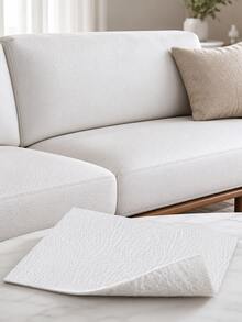 1 Piece Classic White Textured PU Leather – Thickened Brushed-Back Fabric; Suitable For Sofa Cushions, Seats, Bags, Upholstered Headboards, DIY Leather Garments, And Faux Leather Projects. - Multicolor - View 3