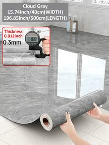 New Waterproof Bathroom Floor Stickers - Self-Adhesive Non-Slip Vinyl Floor Tiles (30 Sec DIY Upgrade! Mold & Scratch Resistant) 15.7 In X 196.8 In, Ultra-Thin - multicolor - View 13