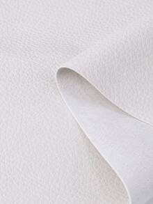 1 Piece Classic White Textured PU Leather – Thickened Brushed-Back Fabric; Suitable For Sofa Cushions, Seats, Bags, Upholstered Headboards, DIY Leather Garments, And Faux Leather Projects. - Multicolor - View 2