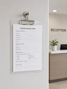 1/5Pcs A4 Clear Loose-Leaf Binder, Clipboard With Metal Clip, Suitable For Notes Forms Documents Drawings Storage - Multicolor - View 3