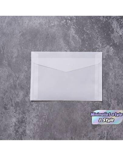 20pcs/Set Blank Translucent Envelope For Invitations Postcards European Gift Box Message Card Envelopes Wedding Business Letters Back To School