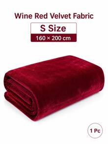 Single Side Thick Velvet Fabric, Gold Velvet Cloth For Stage Backdrop, Tablecloth, Meeting Curtain & Photography Background Decor - Red - View 8