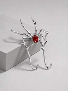 ROMWE Goth 1 Lady Dark Wind Design Sense Crawling Spider Stud Earrings - Silver - View 3