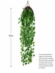 1件裝人造吊掛植物 戶外仿真植物 逼真假常春藤吊掛植物 抗UV塑料植物 情人節禮物 季節性居家裝飾 - 綠蘿 - 查看 10