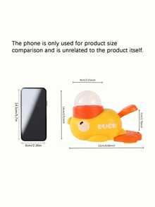 Cute Yellow Duck Interactive Pet Feeder, Treat Dispensing Puzzle Leak Food Toy For Dogs And Cats - Multicolor - View 3