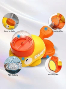 Cute Yellow Duck Interactive Pet Feeder, Treat Dispensing Puzzle Leak Food Toy For Dogs And Cats - Multicolor - View 10