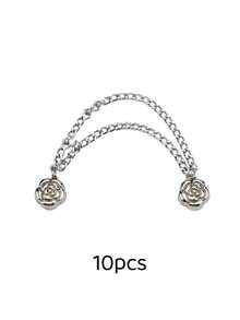 Boucle de fixation magnétique réglable pour manches, boucle de taille magnétique, accessoire de raccourcissement de T-shirt, boucle de pied de jean, boucle multifonctionnelle sans aiguille, convient pour les accessoires de vêtements de jambes de pantalon, manches, jupes et robes. - multicolore - Voir 9