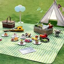 Outdoor Picnic Mat, Quick And Easy To Pack Up, Moisture-Proof Mat, Thickened Picnic Blanket, Outdoor Supplies, Portable, Quick-Pack, Waterproof, Suitable For Outdoor Cooking, Camping, Tent Mat, Camping Mat, Quick-Pack Mat, Convenient And Fast - Multicolor - View 9
