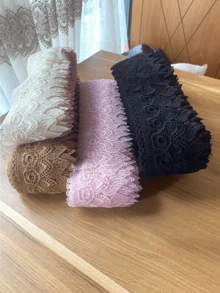5碼 9CM寬 刺繡蕾絲飾邊布料 復古風 刺繡貼花 縫紉手工 婚禮新娘禮服裝飾 禮品派對裝飾 - 多色的 - 查看 8