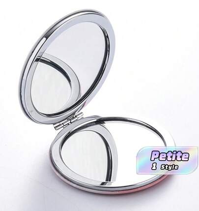1 Espejo de maquillaje de doble cara, zapatos de tacón alto para niñas, diseño hermoso de flor redonda y cuadrada, regalos para madres, novias, hermanas, amigas, maestras, maquillaje, barato, decoración de habitación, tocador, viaje