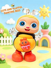 MINKOJA Dancing Bee Toy With Music And LED Lights, Can Walk, Twist Body, Interactive Sensory Learning Toy. Dancing Bee Toy, Bee Toy, Children Toy. - Multicolor - View 3