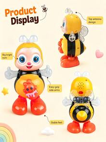 MINKOJA Dancing Bee Toy With Music And LED Lights, Can Walk, Twist Body, Interactive Sensory Learning Toy. Dancing Bee Toy, Bee Toy, Children Toy. - Multicolor - View 7