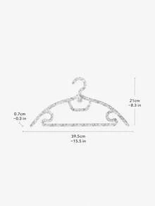 Zazumi Crystal Clear Acrylic Scented Clothe Hanger With Smooth Curved Frame And Embedded Texture Detail For Luxury Wardrobe Styling Creating An Ins-Style Nordic-Inspired Closet Atmosphere With Refined Visual Appeal For Aesthetic Lifestyle Lovers - Multicolor - View 5