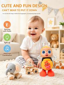 MINKOJA Dancing Bee Toy With Music And LED Lights, Can Walk, Twist Body, Interactive Sensory Learning Toy. Dancing Bee Toy, Bee Toy, Children Toy. - Multicolor - View 5