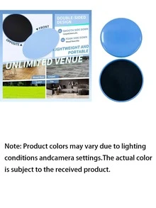 1 Pair Gliding Discs, Fitness Gliding Discs, Double-Sided Gliding Discs, Suitable For Workout, Portable Ballet Turning Board, Multi-Color EVA Non-Slip Material, Home Floor Training Equipment, Training Tool, Strengthen Core Strength - Multicolor - View 3