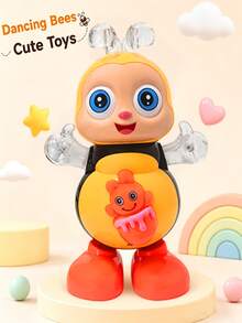 MINKOJA Dancing Bee Toy With Music And LED Lights, Can Walk, Twist Body, Interactive Sensory Learning Toy. Dancing Bee Toy, Bee Toy, Children Toy. - Multicolor - View 1