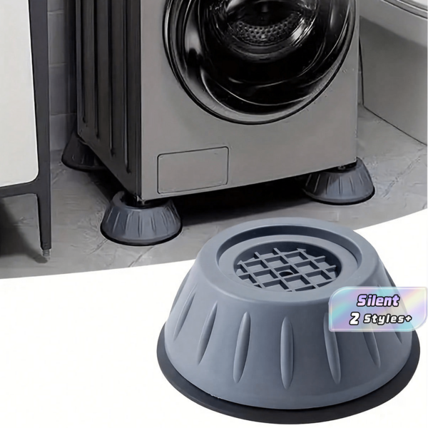 4 piezas 8 piezas Alfombrilla antivibración con ventosa - Antideslizante, amortiguadora y aislante de sonido para refrigerador y electrodomésticos