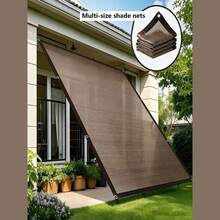 High-Quality Shade Cloth With Eyelets, Durable, Tear-Resistant, Easy To Install, UV-Resistant; Brown High-Density Polyethylene (HDPE) Shade Cloth, Canvas Gazebo Shade Cloth And Privacy Screen, Suitable For Outdoor Patios, Gardens, And Gazebo Shading. - multicolor - View 3