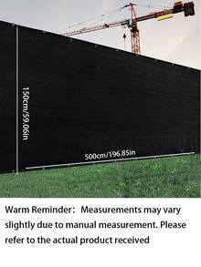 Opaque Privacy Screen Fabric, Sun Shade Sail, Outdoor Fence Screen Fabric, Fence Screen Fabric, Sun Canopy, UV-Resistant Sun Shade Cloth, Suitable For Porch, Patio, Backyard, Privacy Screen Fabric (Gray, Black, Beige) - Multicolor - View 11