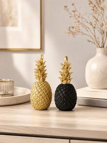 Cirelle 1Pc Minimalist Pineapple Sculpture Ornament, Modern Fruit Shape Tabletop Figurine, Modern Aesthetic Desk Decor, Simple Tabletop Decor, Neutral Home Decor,For Apartment Office Bookshelf - default - View 1