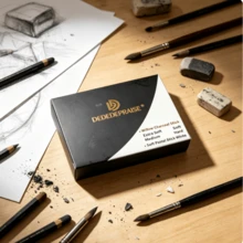 5pcs Willow Charcoal Sticks, Professional Artist Charcoal Pencils, Soluble Charcoal Bars, Soft Medium Hard Sketch Charcoal For Drawing - A - View 2