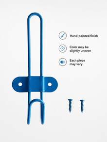 Zazumi 4PCS Creative Double Hook Metal Wall Hook, Colorful Heavy Duty Wall Mounted Coat Hook Rack, Multifunctional Hanging Hook For Towel, Bag, Key & Hat, Space-Saving Wall Organizer For Home, Bathroom, Bedroom, Kitchen & Entryway, - Multicolor - View 12