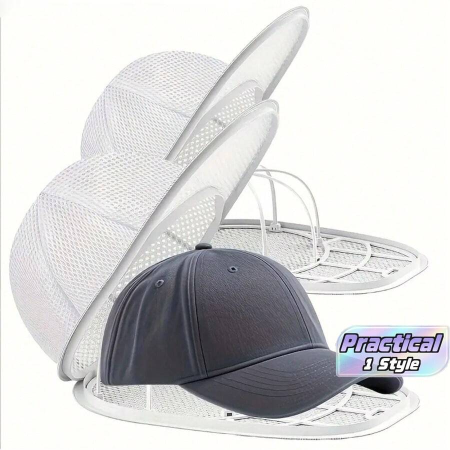 Sangkar Pembersih Topi Mesin Cuci, Kantong Pembersih Topi dengan Jaring, Penutup Pembersih Topi Baseball/Penutup Pelindung Pembersih, Cocok untuk Membersihkan Semua Jenis Topi - MultiWarna - View 1