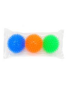 1/3Pcs Squeaky Spiky TPR Dog Chew Ball, Floating Puppy Fetch Pool Toy, Boredom Relief Dental Toy For Small Medium Dogs Teeth Cleaning - Multicolor - View 9