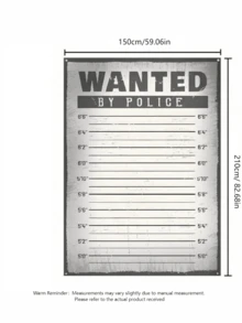Suspect Lineup Background, Suspect Height Chart, Mysterious Themed Party Decoration Background, Portrait Photography Background, - Section A - View 2