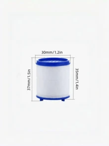 10個濾芯 + 1個水龍頭濾水器 | 360°可旋轉浴室洗手盆水龍頭濾水器，水龍頭淨水配件，可去除氯、氟化物和重金屬的浴室洗手盆濾水器 - 查看 5