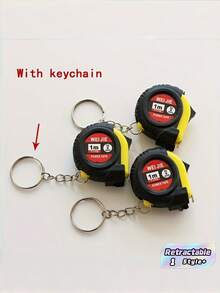 5Pcs Mini Retractable Tape Measure With Keychain, Compact Portable Measuring Tape With Lock Brake, Metal Tape Body, Metric & Inch Dual Scale, For Daily Use, Fitness, Home & Campus - Multicolor Measuring Tape - View 1