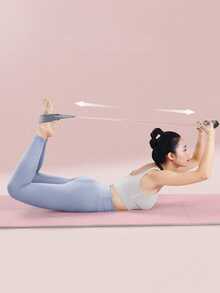 1 Buah Pita Resistensi dengan Pegangan, Anti Selip, Elastis untuk Latihan Otot Seluruh Tubuh, Unisex, Sit Up, Kebugaran Harian, Pilates, Latihan Kekuatan, Gym Rumah, Perlengkapan Yoga - MultiWarna - View 8