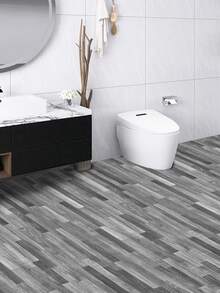 1 pieza pegatina de suelo gris gruesa de 40x1000 cm, 0,25 mm, adhesivo fuerte, impermeable, removible, antideslizante, vinilo para pared, decoración del hogar, sala de estar, dormitorio, acento, apto para inquilinos, fácil de limpiar, actualización DIY - Multicolor - Ver 2