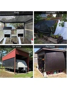 Shade Cloth Outdoor Sun Shade With Grommets, Premium Sunshade Fabric Fence - Durable, Tear-Resistant, Easy To Install For Balcony, Courtyard, And Swimming Pool - Provides Excellent Sunblock, Shade, And Privacy With Taped Edge And Grommets - black - View 7