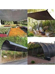 Shade Cloth Outdoor Sun Shade With Grommets, Premium Sunshade Fabric Fence - Durable, Tear-Resistant, Easy To Install For Balcony, Courtyard, And Swimming Pool - Provides Excellent Sunblock, Shade, And Privacy With Taped Edge And Grommets - black - View 6
