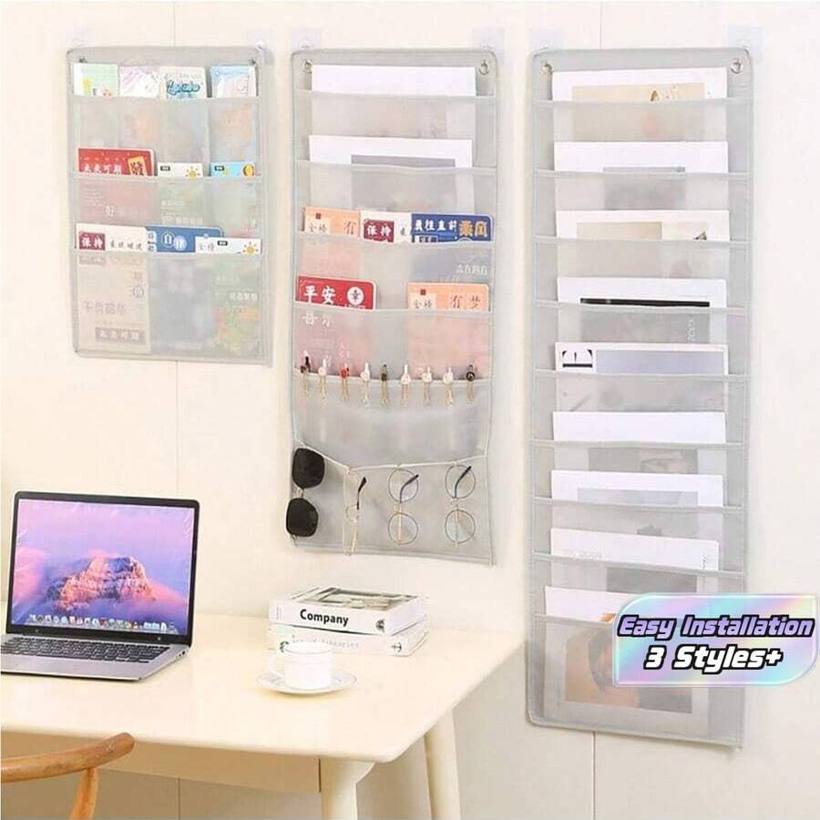 1 Office File Bag, Hand-Held And Wall-Mounted Document Organizer - Multiple Styles - View 1