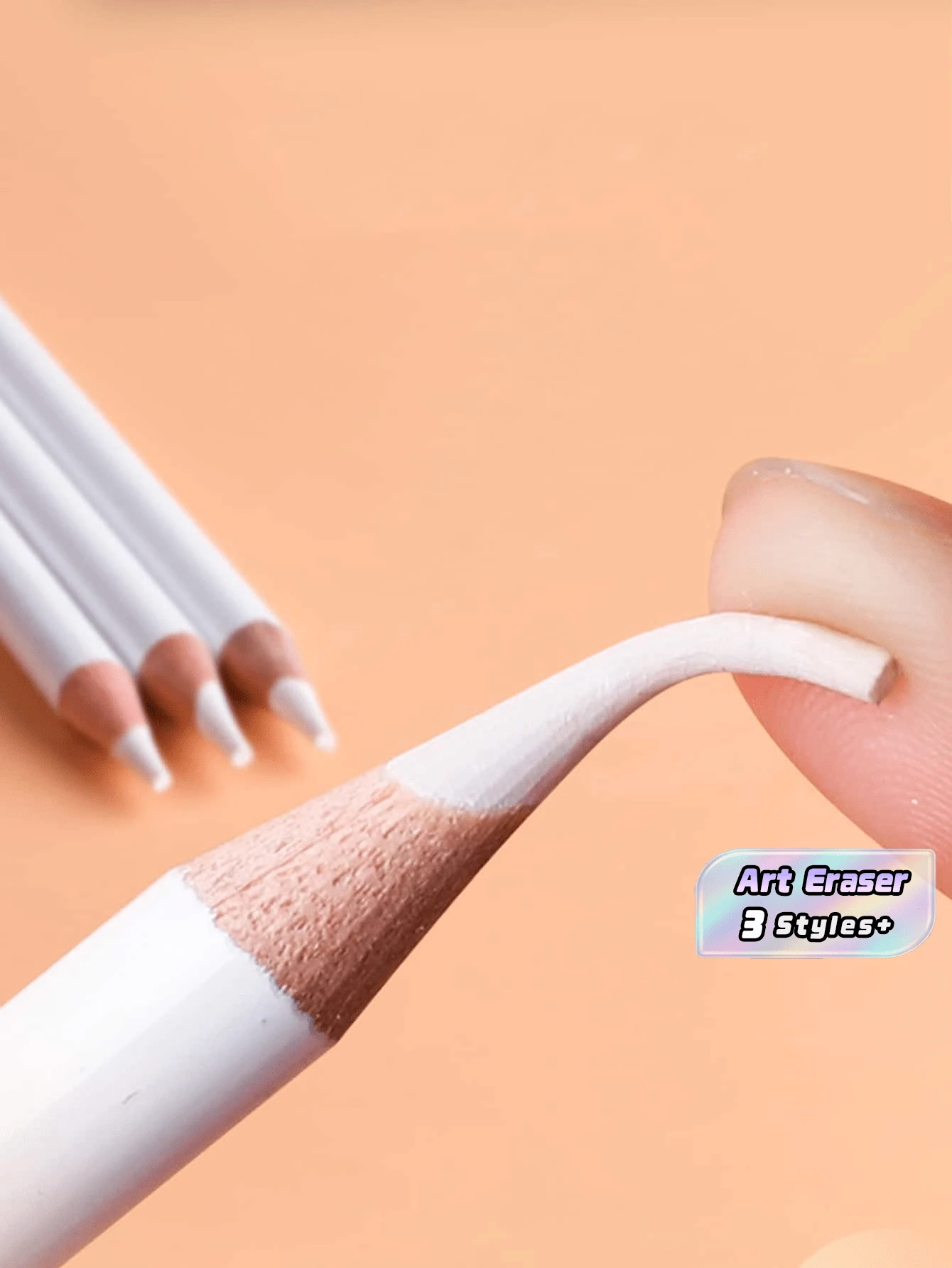 Penghapus Pulpen untuk Menyoroti Detail Presisi, Penghapus Gaya Pulpen Seni Ujung Halus untuk Menggambar, Membuat Sketsa, Pensil Arang, Menghapus dengan Bersih, Bebas Noda, Alat Seniman 1 Paket - Putih - View 1