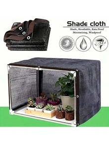 Shade Cloth Outdoor Sun Shade With Grommets, Premium Sunshade Fabric Fence - Durable, Tear-Resistant, Easy To Install For Balcony, Courtyard, And Swimming Pool - Provides Excellent Sunblock, Shade, And Privacy With Taped Edge And Grommets - black - View 10