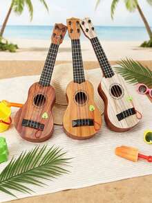 17 Inch Playable Ukulele Lightweight Portable With Pick Suitable For Beginners And Music Lovers - Multicolor - View 6