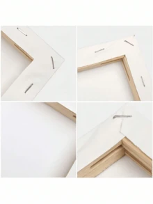 1/8PCS Single-Sided Rectangular Linen White Frame Oil Painting And Watercolor Art Canvas Simple Multi-Functional Canvas Frame For Painting Learning Supplies - White - View 6