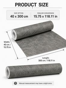 1Roll Luxury Marble Self Adhesive Wallpaper, 3 Styles Available, Waterproof PVC Wall Covering, Removable Marble Contact Paper, Home Background Wall Decor Sticker - Light Gray 2 - View 2