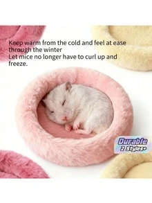 Hamster Nest - Warm And Soft Hamster Hideaway Suitable For All Seasons, Comfortable Small Pet Shelter For Year-Round Use, Cute Decorative Hamster House, Warm Suitable For Household Small Pet Resting Nest. - default - View 1