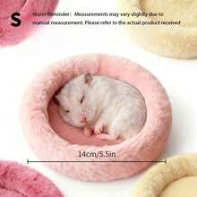 Hamster Nest - Warm And Soft Hamster Hideaway Suitable For All Seasons, Comfortable Small Pet Shelter For Year-Round Use, Cute Decorative Hamster House, Warm Suitable For Household Small Pet Resting Nest. - default - View 9