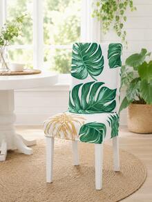 1/6 Piece Geometric Striped Chair Cover, Geometric Lines, Dining Room Chair Cover, Furniture Protection, Home Decoration, Dining Room, Living Room, Kitchen, Dining Chair Cover - Multicolor - View 5